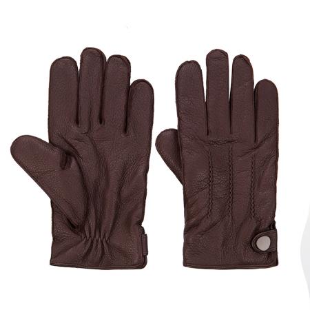 Manusi barbati, SFG01DB1, Silver Flame, Piele cerb, Maro