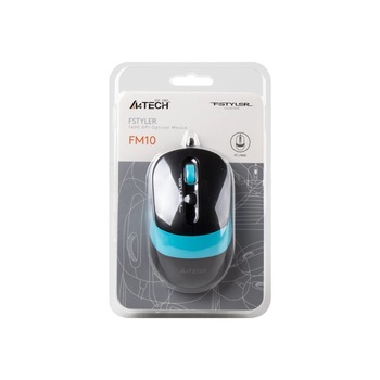 Mouse Optic A4TECH FM10, USB , Black-Blue Mouse Optic A4TECH FM10, USB , Black-Blue