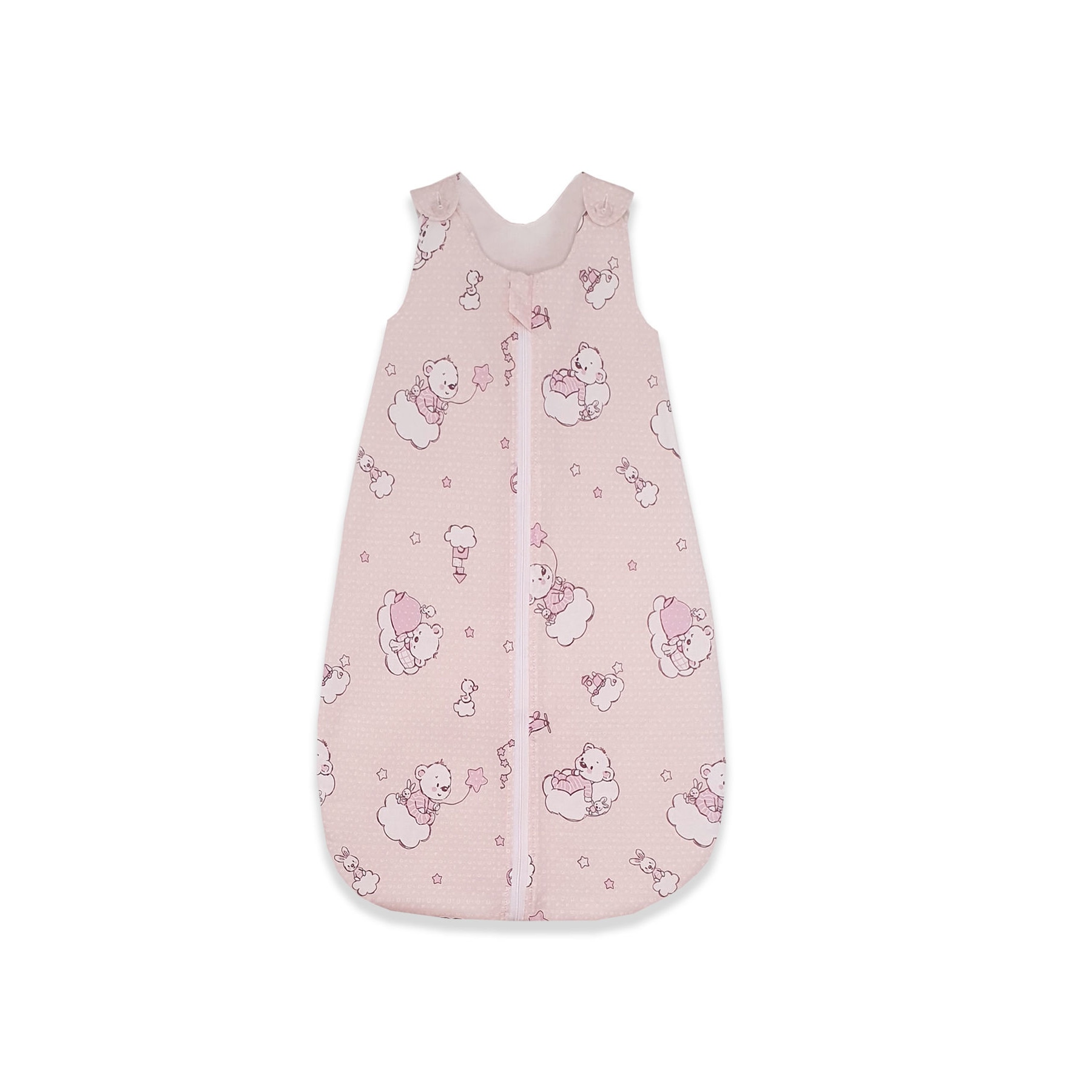 Sac de dormit, KidsDecor, iarna 2.5 tog Ursuletul Martinica roz 95 cm