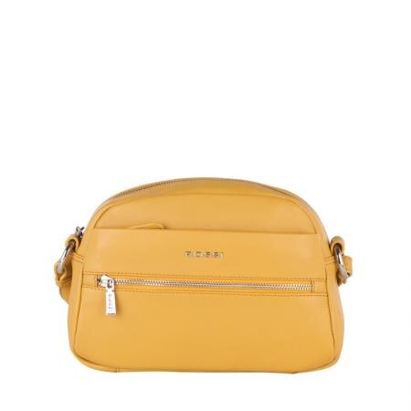 Geanta dama, RSL78158, Piele naturala, Mustar