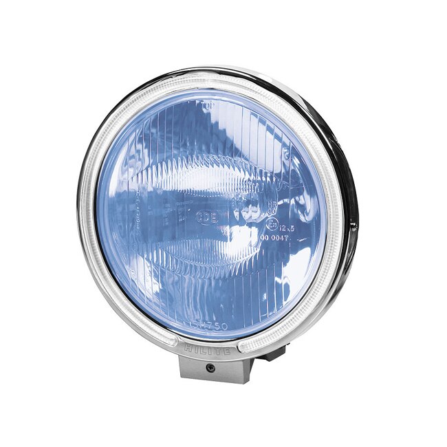 Proiector Angel-Eyes din plastic, 8 led-uri, bec H3, Albastru