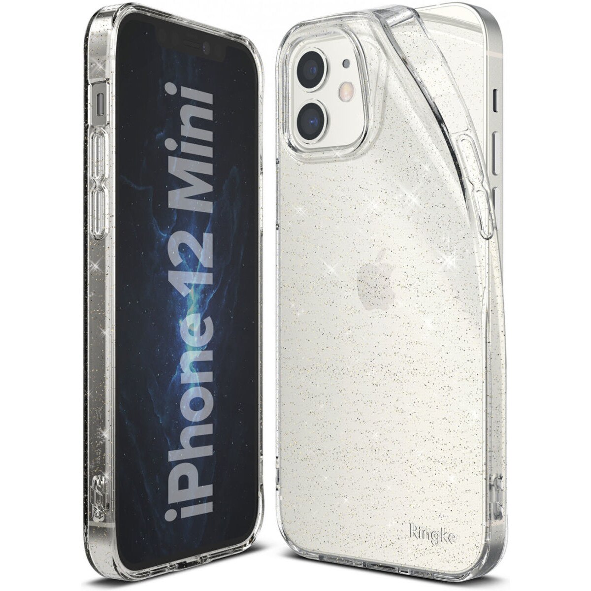 Husa Ringke Air iPhone 12 Mini Transparent cu sclipici