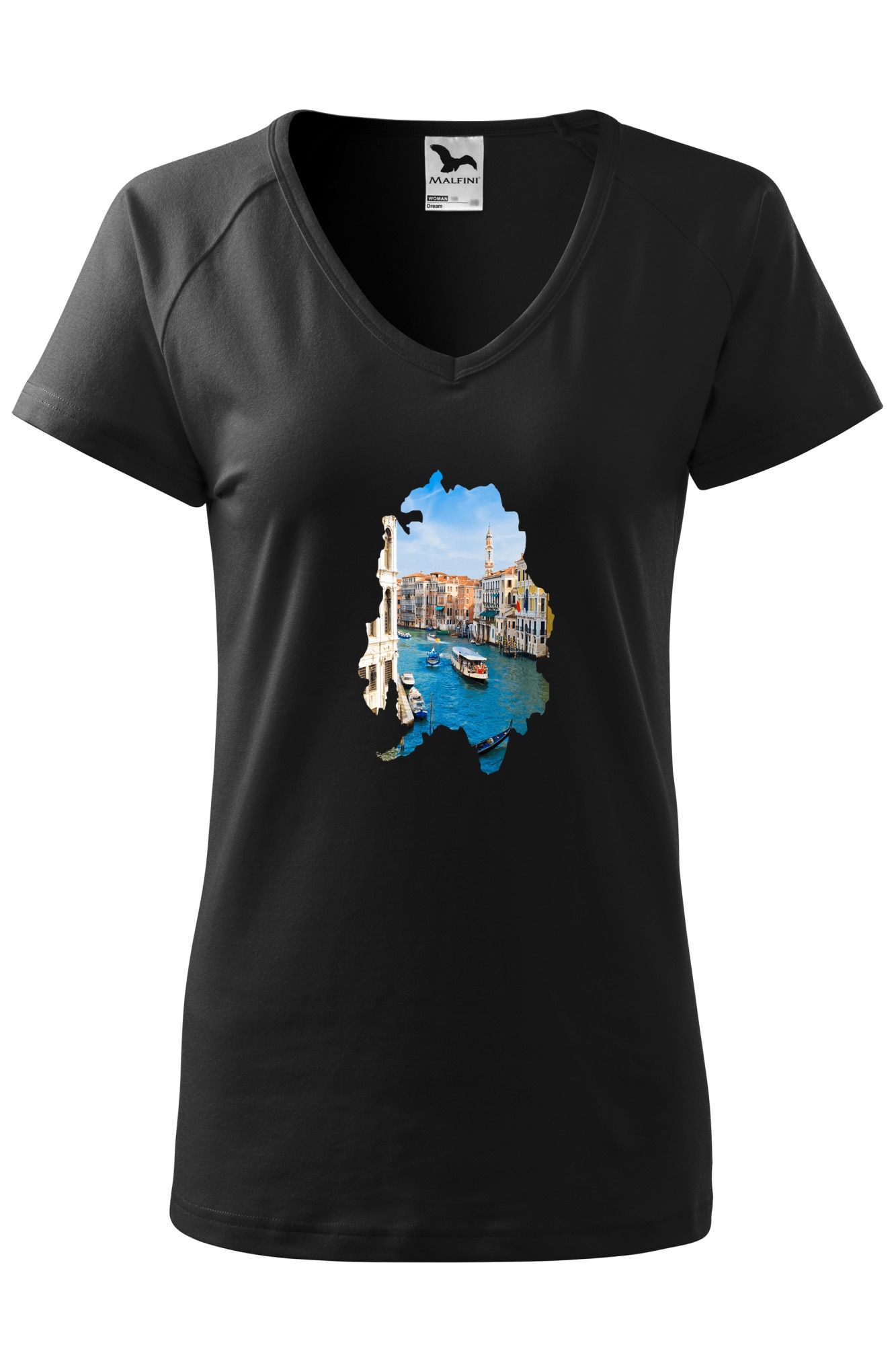 Tricou dama, Malfini, Italy, Negru