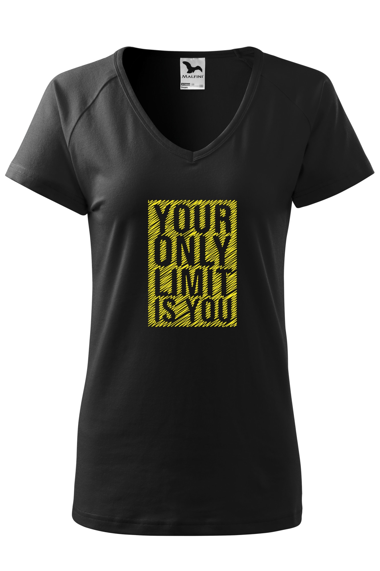 Tricou dama, Malfini, Your only limit is you, Negru, XS