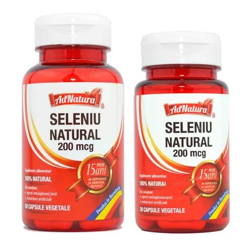 Set Seleniu Natural 60+30 capsule Adserv