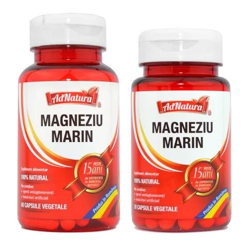 Set Supliment Alimentar Set Magneziu Marin 60+30 capsule Adserv