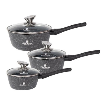 Set ibrice aluminiu 3 piese cu interior marmura 1.2l/1.5l/1.8l Neumann Set ibrice aluminiu 3 piese cu interior marmura 1.2l/1.5l/1.8l Neumann