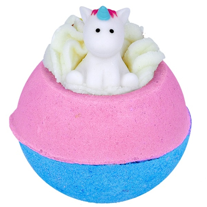 Bomba de baie handmade, cu figurina, Born to Be Unicorn Bath Blaster 160g, Bomb Cosmetics