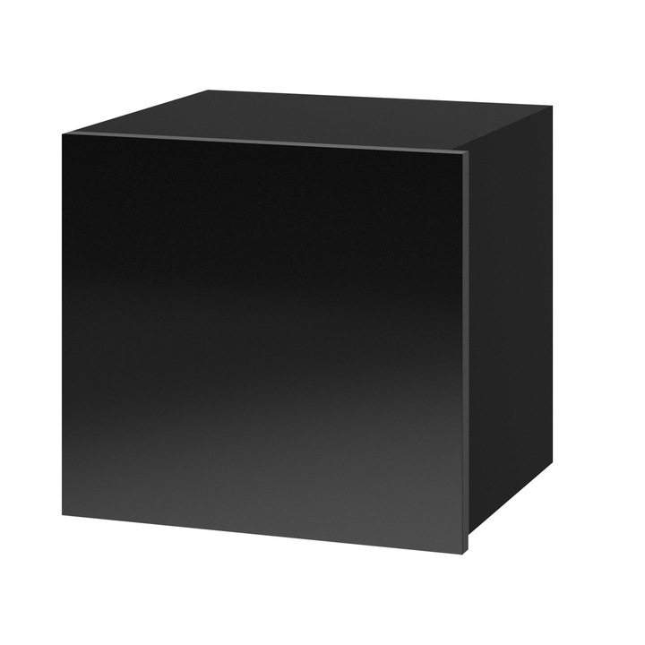 Polita Bralani BR07, MIRJAN24, negru / negru lucios, 34x32x34 cm