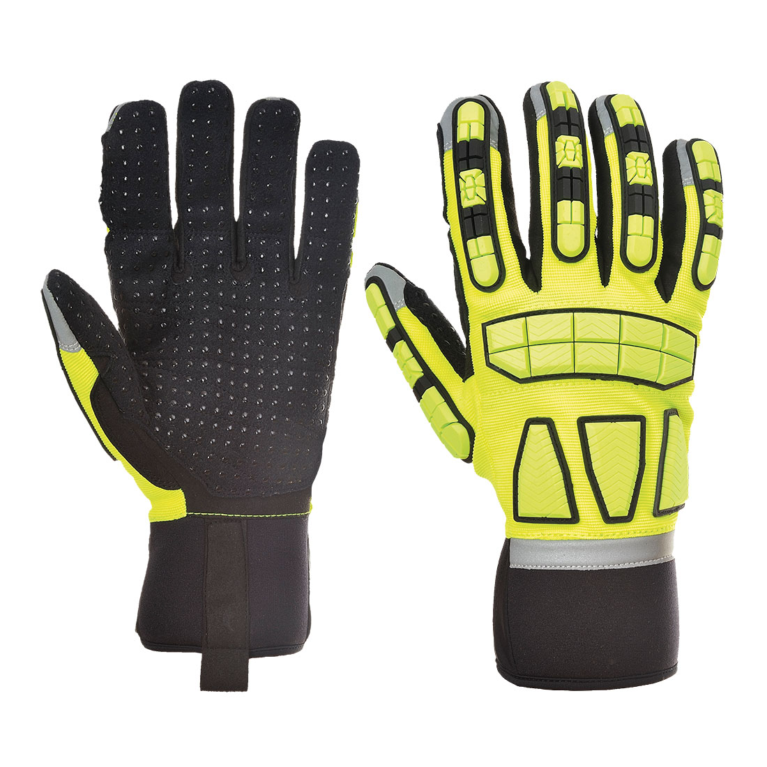 Manusi Safety Impact Necaptusite , XXL , Galben