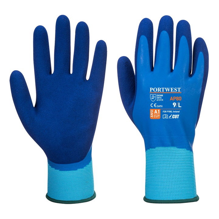 Portwest Liquid Pro kesztyű kék, M-es méret