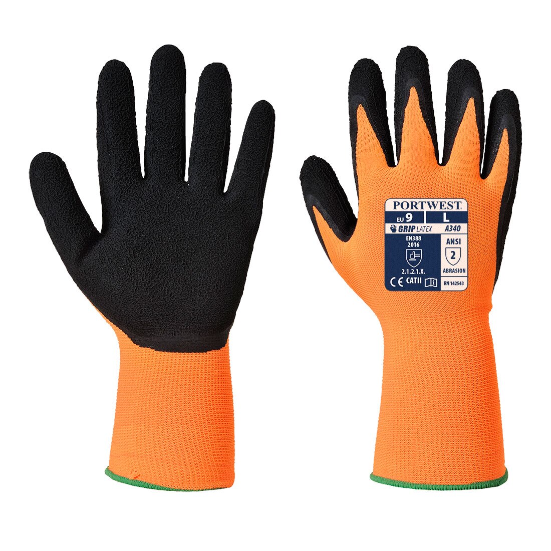 Manusi Hi-Vis Grip - Latex , XL , Galben