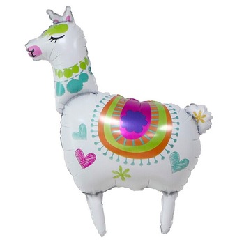 Balon din folie pentru petrecere Alpaca, 90 cm, alb - Krista® Balon din folie pentru petrecere Alpaca, 90 cm, alb - Krista®