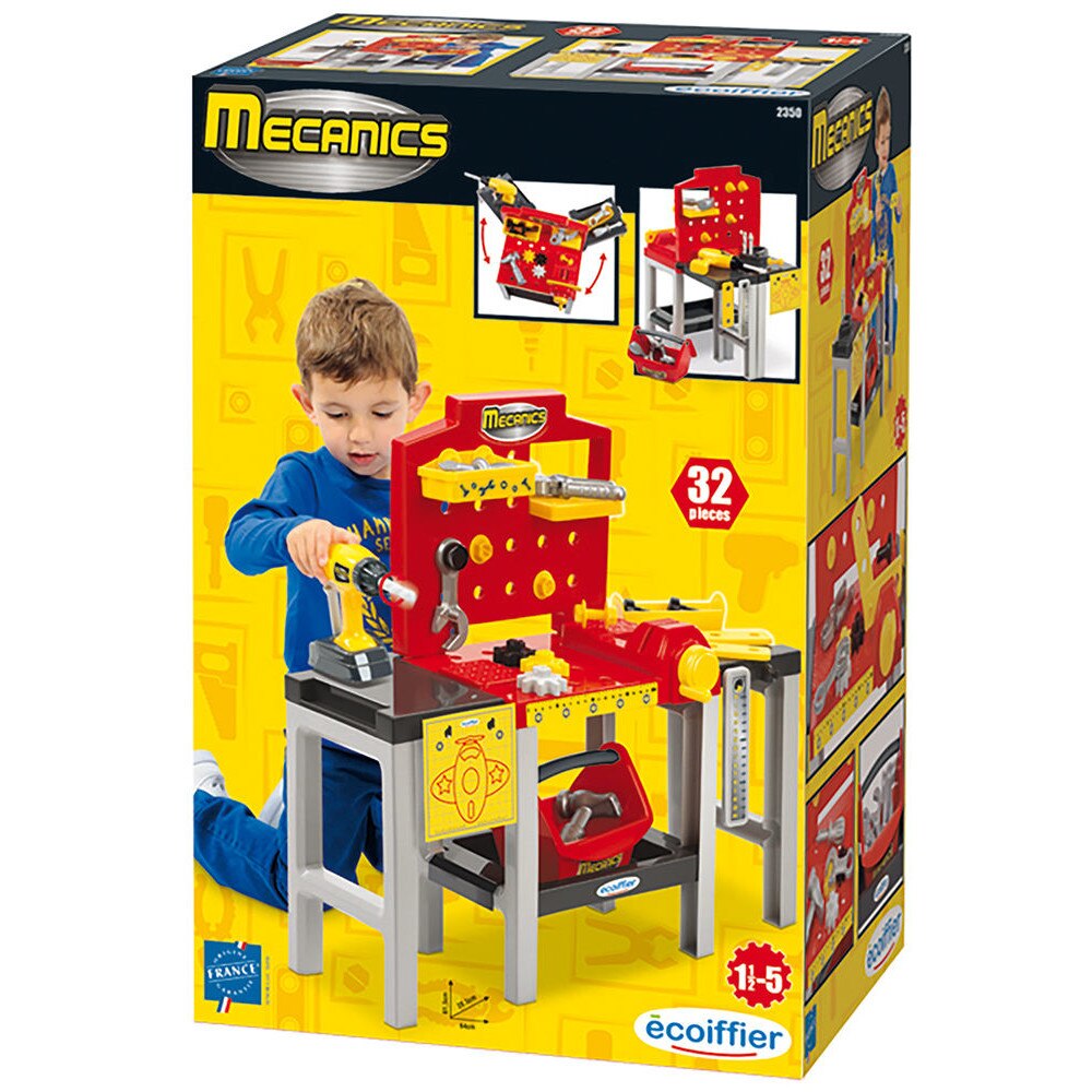 Atelier de lucru cu unelte, Ecoiffier 32 de accesorii