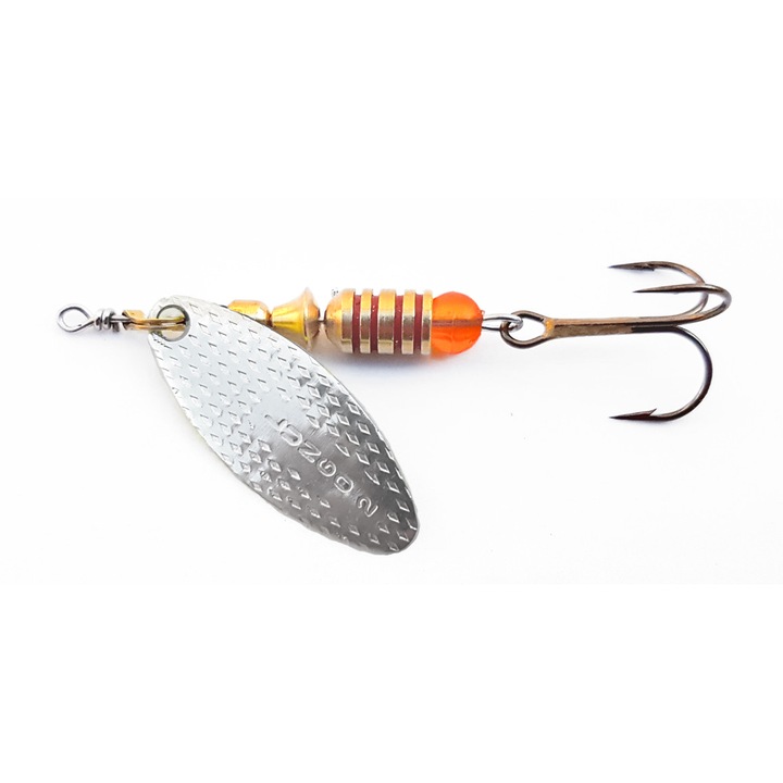 Lingurita rotativa Ilba Lungo marimea 3, 7gr, culoarea Silver (argintie)