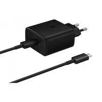 Incarcator Retea Samsung Galaxy A51 5G/A71/M21/M30S ,Super Fast Charge PD 45W, 1 X USB-Type-C, Negru