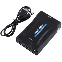 adaptor scart la hdmi full hd convertor audio-video analog la digital usb 5v compatibil laptop  pc  tv  dvd  video negru imagen 2_0_
0