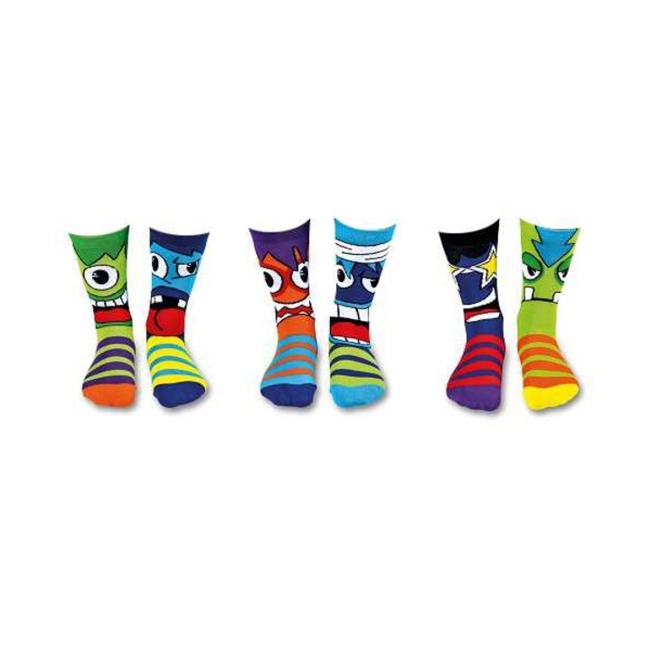 Комплект от 6 броя детски чорапи Oddsocks The Mashers многоцветни 30,5-39