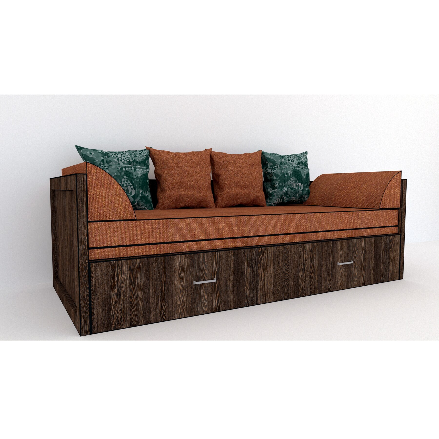 Canapea extensibila Genarom Costin Gen 35 / Decor 7648, 203 x 61 x 79.5 cm