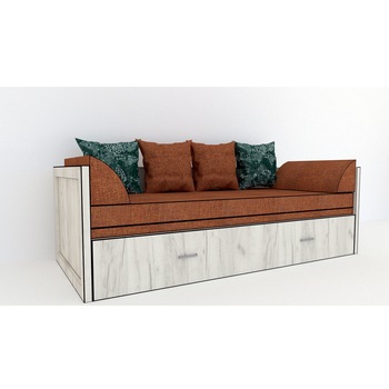 Canapea extensibila Genarom Costin Gen 35 / Decor K001, 203 x 61 x 79.5 cm Canapea extensibila Genarom Costin Gen 35 / Decor K001, 203 x 61 x 79.5 cm