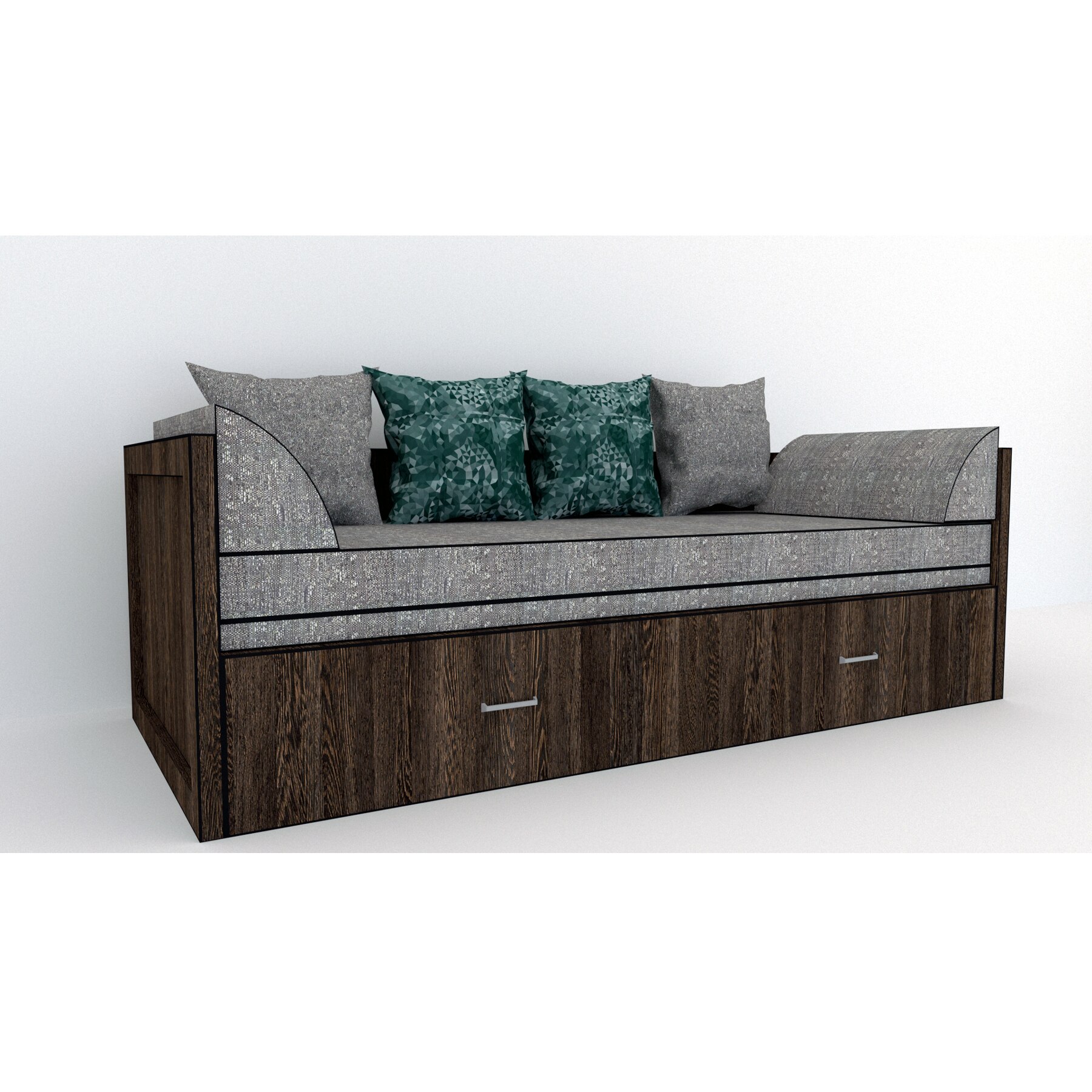 Canapea extensibila Genarom Costin Gen 65 / Decor 7648, 203 x 61 x 79.5 cm