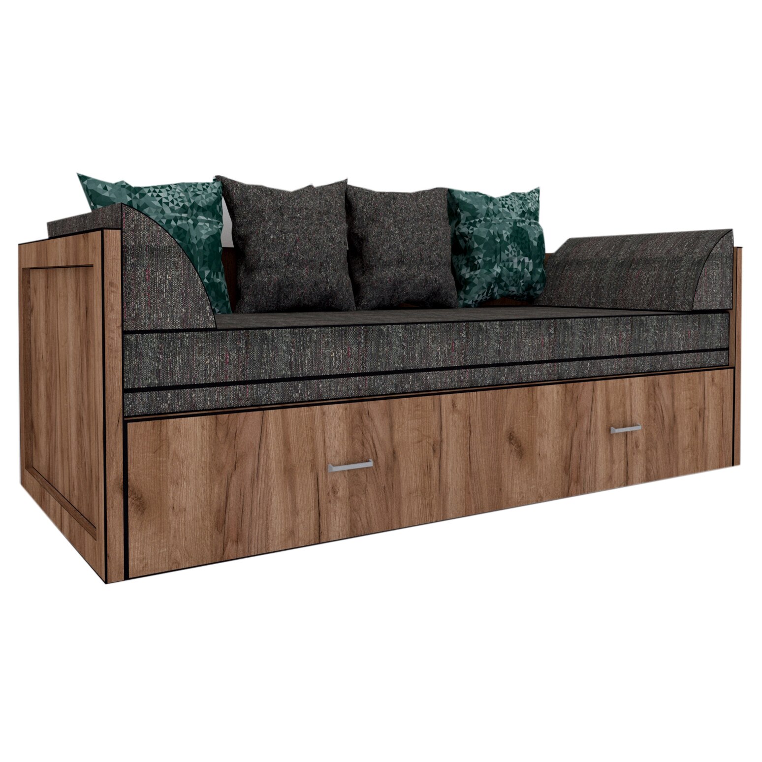 Canapea extensibila Genarom Costin Gen 66 / Decor K004, 203 x 61 x 79.5 cm