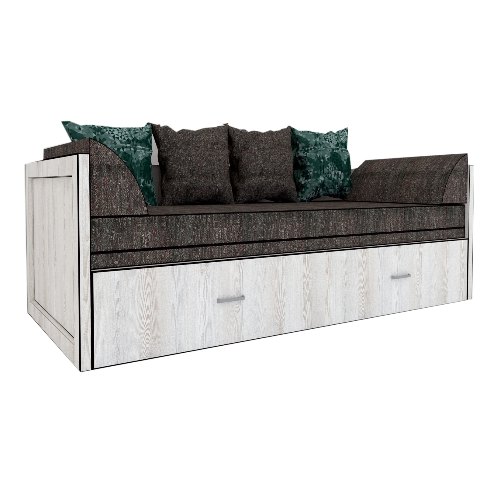 Canapea extensibila Genarom Costin Gen 66 / Decor K010, 203 x 61 x 79.5 cm