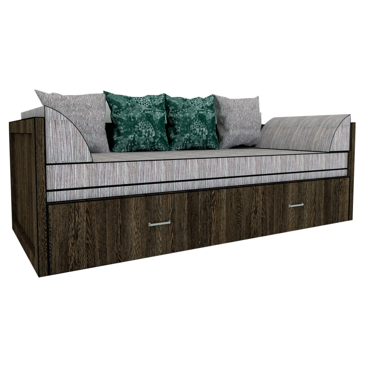 Canapea extensibila Genarom Costin Gen 71 / Decor 7648, 203 x 61 x 79.5 cm