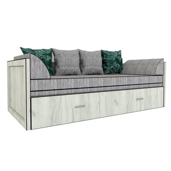 Canapea extensibila Genarom Costin Gen 71 / Decor K001, 203 x 61 x 79.5 cm Canapea extensibila Genarom Costin Gen 71 / Decor K001, 203 x 61 x 79.5 cm