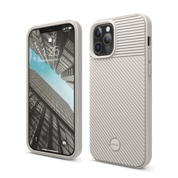Husa din silicon Elago Cushion Case, pentru iPhone 12, iPhone 12 Pro, bej Husa din silicon Elago Cushion Case, pentru iPhone 12, iPhone 12 Pro, bej