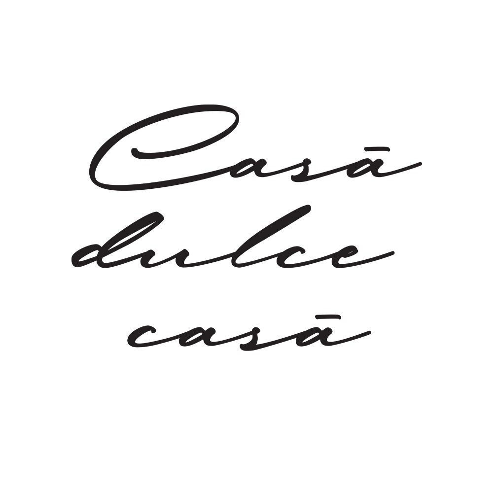 Sticker Autocolant Decorativ “Casa, dulce casa, 55×47 cm, Negru, Oracal