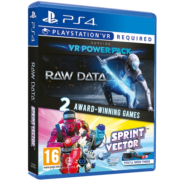 Raw Data Sprint Vector Double Pack PlayStation 4 és PlayStation VR Játékszoftver