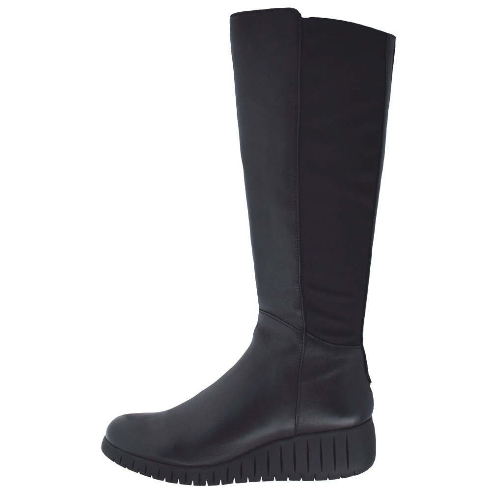 Cizme dama, din textil si piele, Marco Tozzi, 2-25614-25-01-P-08, negru, Negru