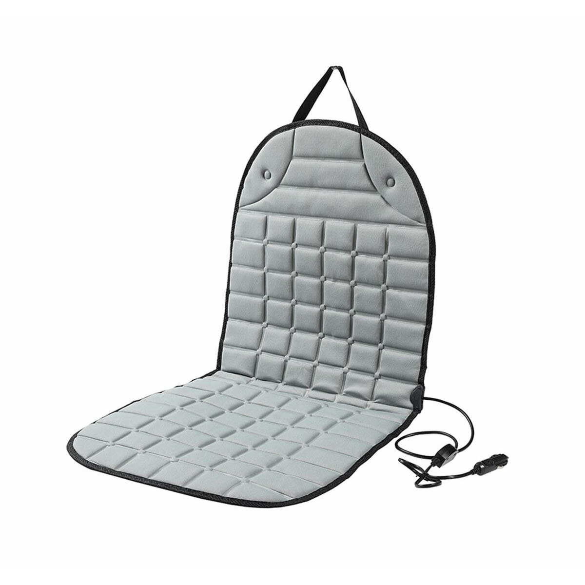 Husa auto cu incalzire in 2 trepte, 30W, 12V, culoare gri