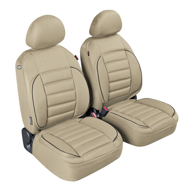 Huse scaun fata De-Luxe Sport Edition jacquard high-quality, bej, 2buc