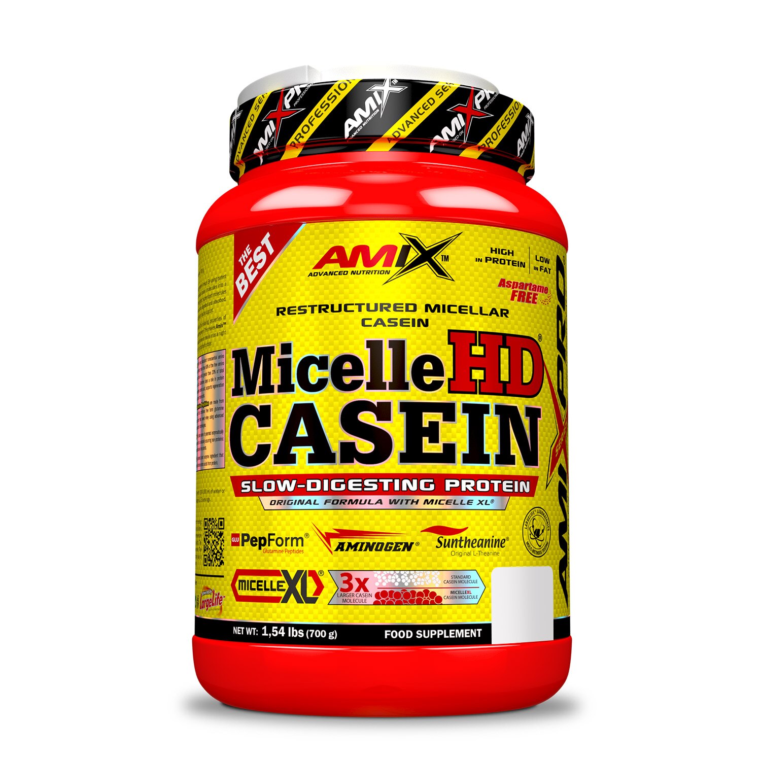 Cazeina Amix Micelle Hd Casein Dubla Ciocolata Cu Nuca De Cocos 0.700 Kg