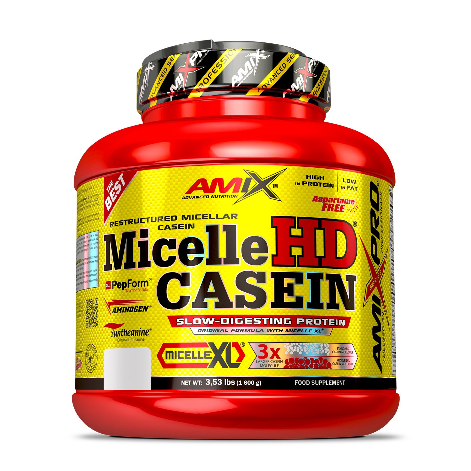 Cazeina Amix Micelle Hd Casein Iaurtul De Capsuni Franceze 1.600 Kg