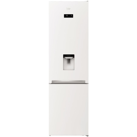 Combina frigorifica Beko RCNA406E40DZWN, 362 l, NeoFrost Dual Cooling, Display touch control, Raft sticle, Clasa A++, H 203 cm, Alb