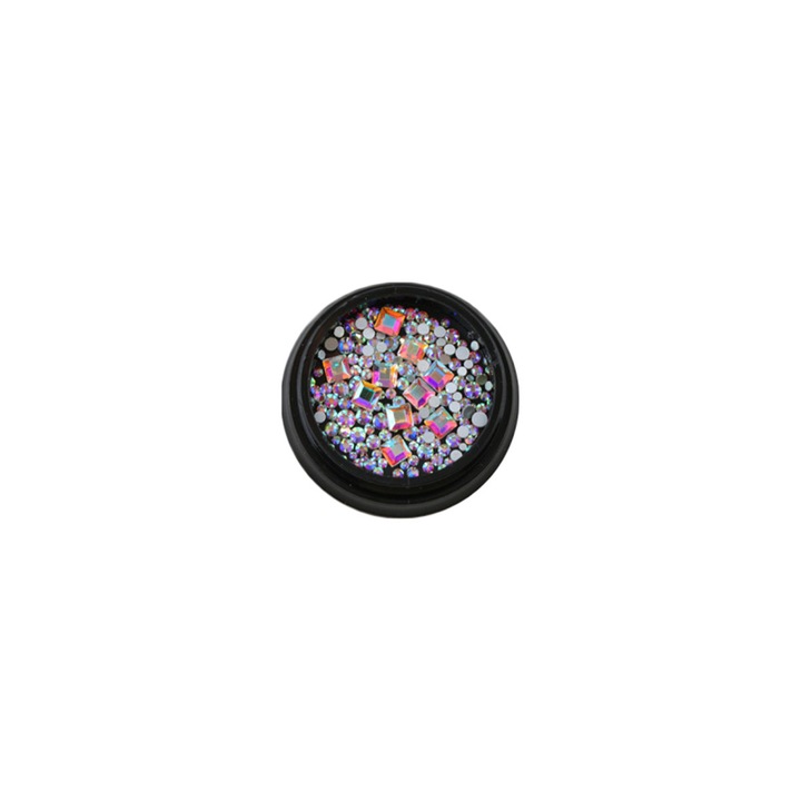 Stras, mix, MoonbasaNails, 150buc, Nr 317, Multicolor