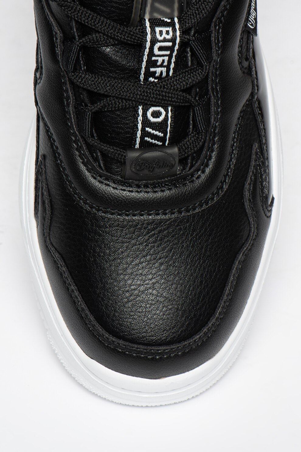 Buffalo, Спортни обувки Fkat Xtr от еко кожа с лого, Черен, 39 eMAG.bg