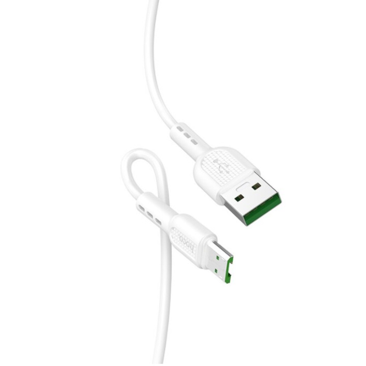 Hoco Micro USB töltőkábel Androidhoz, X33, Super Fast Charger, 4.0A, 1 m., Fehér