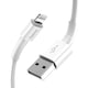 Cablu Date Premium Baseus Cu Mufa Microusb Lungime 1m, Transfer 2.4a, alb - Camsw-02