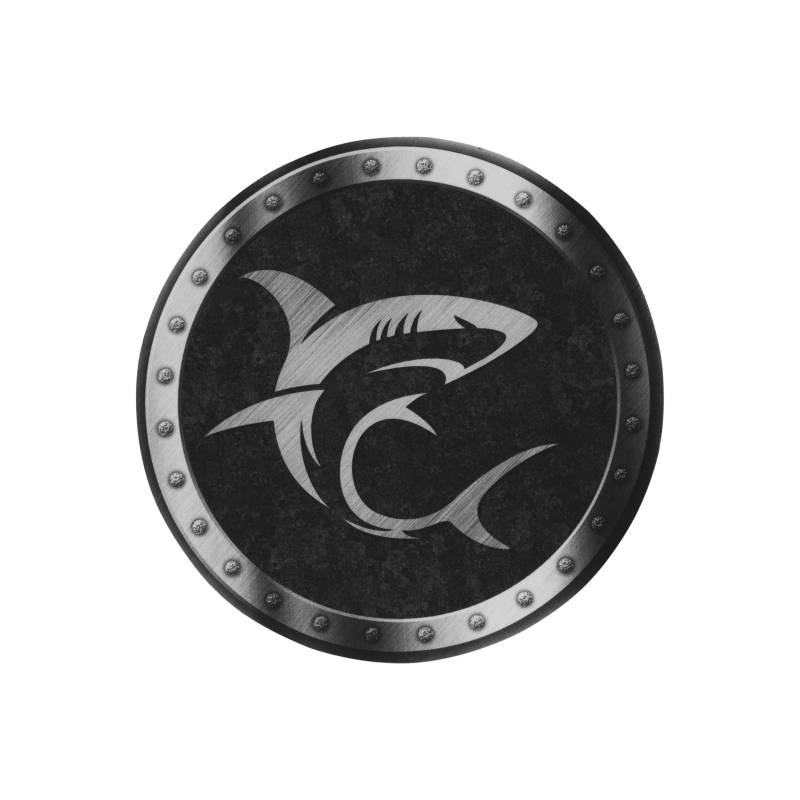 Mousepad, White Shark, Minotaur, Negru/Gri, 25 cm