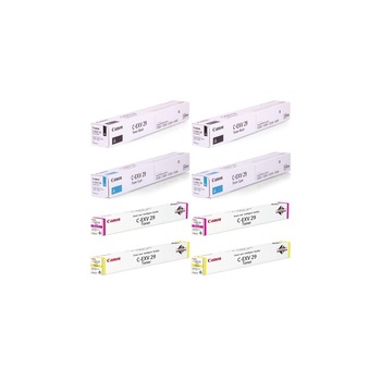 Pachet cartuse toner C-EXV29BK negru x2 C-EXV29C cyan x2 C-EXV29M magenta x2 C-EXV29Y galben x2 Canon original 234000 pagini Pachet cartuse toner C-EXV29BK negru x2 C-EXV29C cyan x2 C-EXV29M magenta x2 C-EXV29Y galben x2 Canon original 234000 pagini
