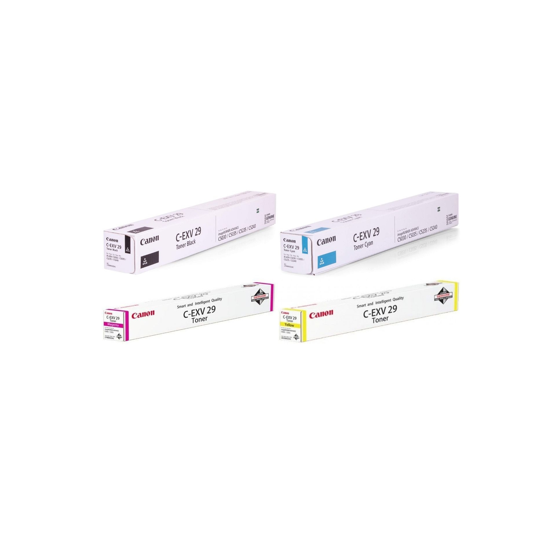 Pachet cartuse toner C-EXV29BK negru C-EXV29C cyan C-EXV29M magenta C-EXV29Y galben Canon original 117000 pagini