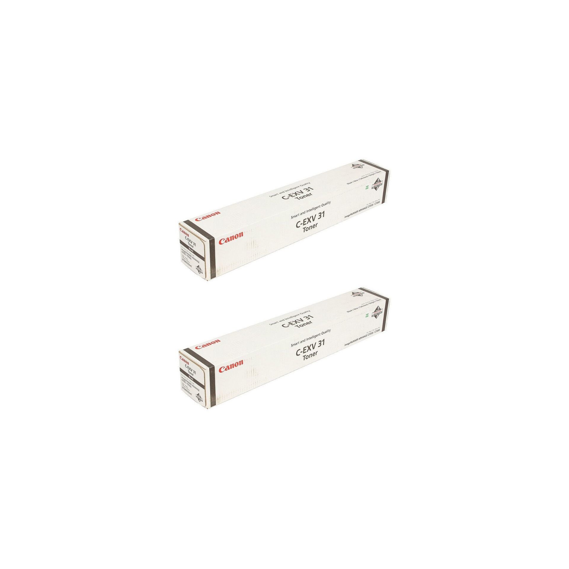 Pachet cartuse toner C-EXV31BK negru x2 Canon original 160000 pagini