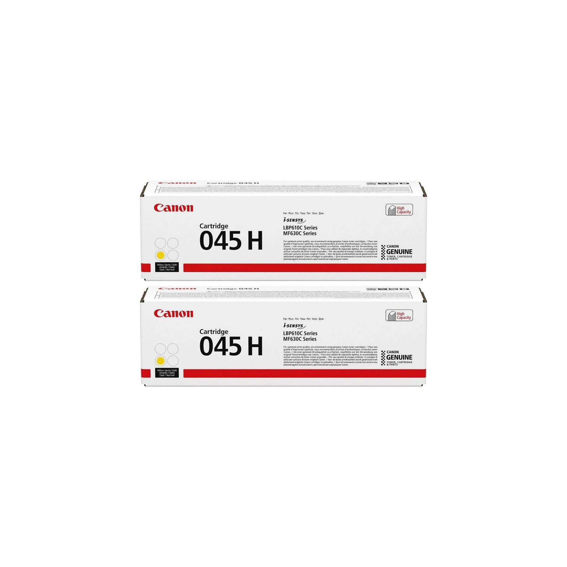 Pachet cartuse toner CRG-045HY galben x2 Canon original 4400 pagini