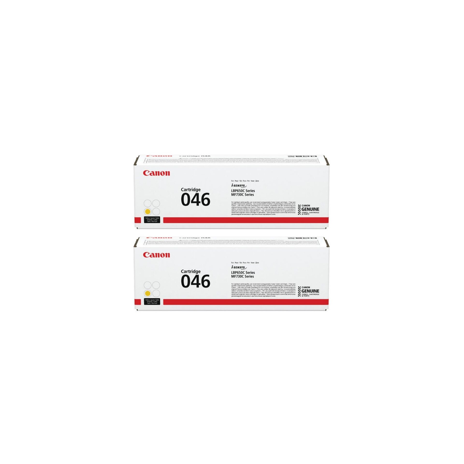 Pachet cartuse toner CRG-046Y galben x2 Canon original 4600 pagini