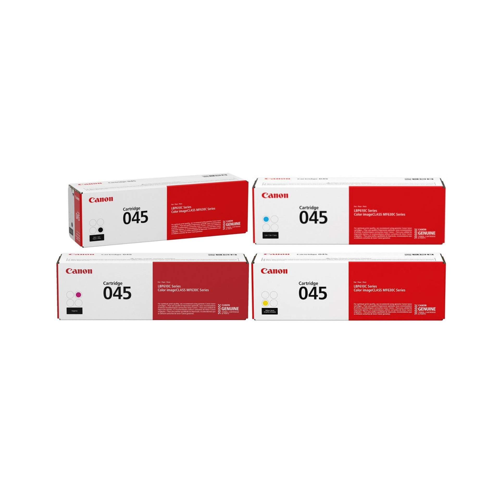 Pachet cartuse toner CRG-045BK negru CRG-045C cyan CRG-045M magenta CRG-045Y galben Canon original 5300 pagini