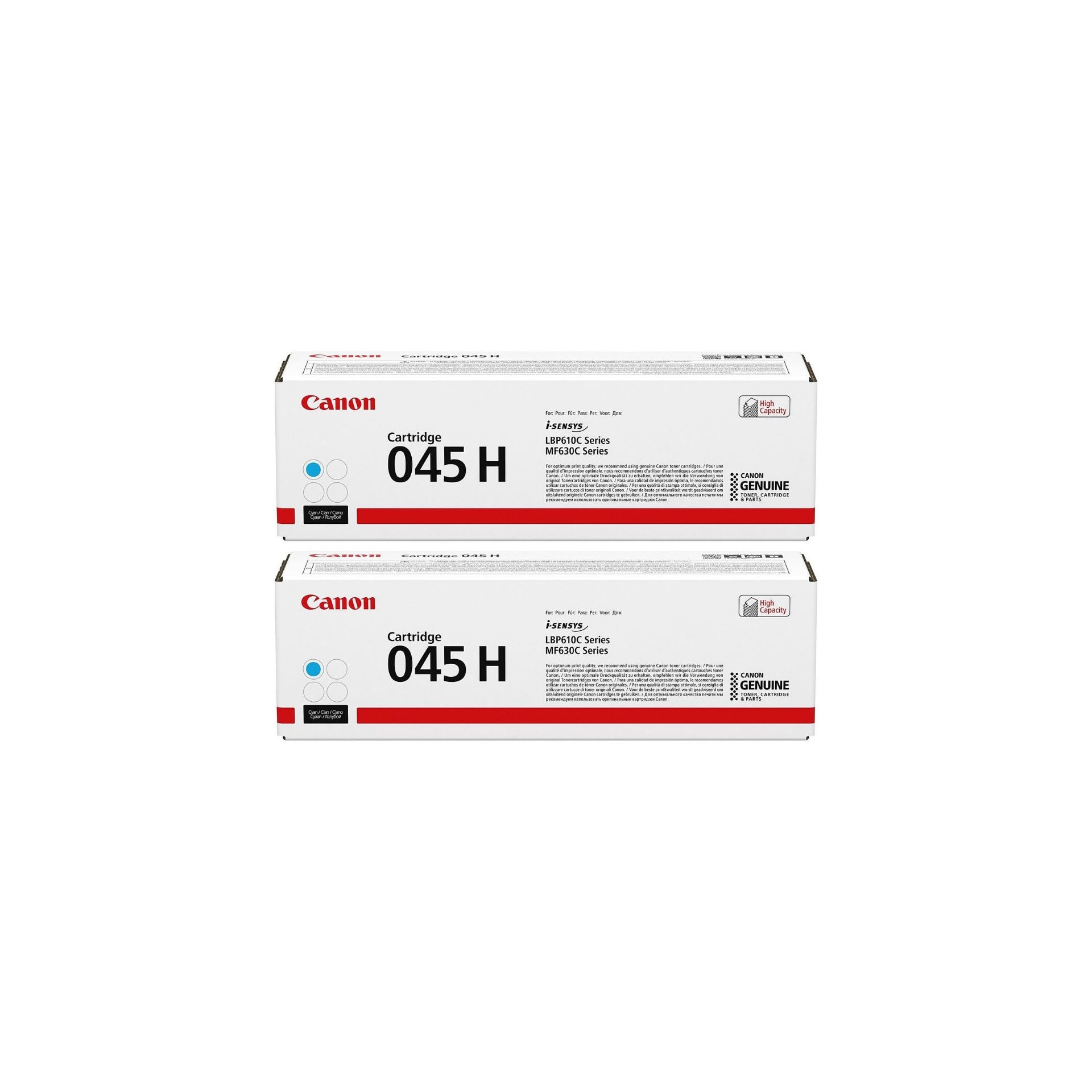 Pachet cartuse toner CRG-045HC cyan x2 Canon original 4400 pagini
